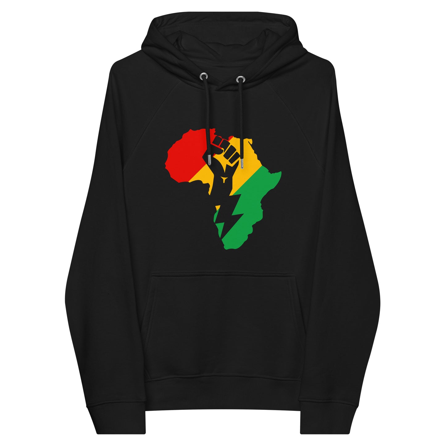 The Strength of Africa Unisex eco raglan hoodie